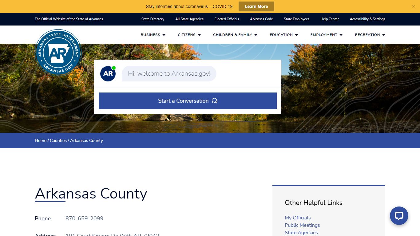 Arkansas County | Arkansas.gov